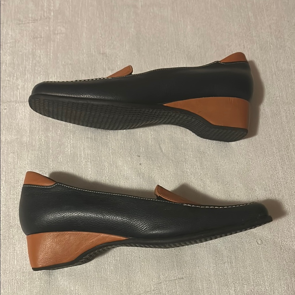 Giorgio Famponi Black and Brown Loafers - Picture 5 of 6